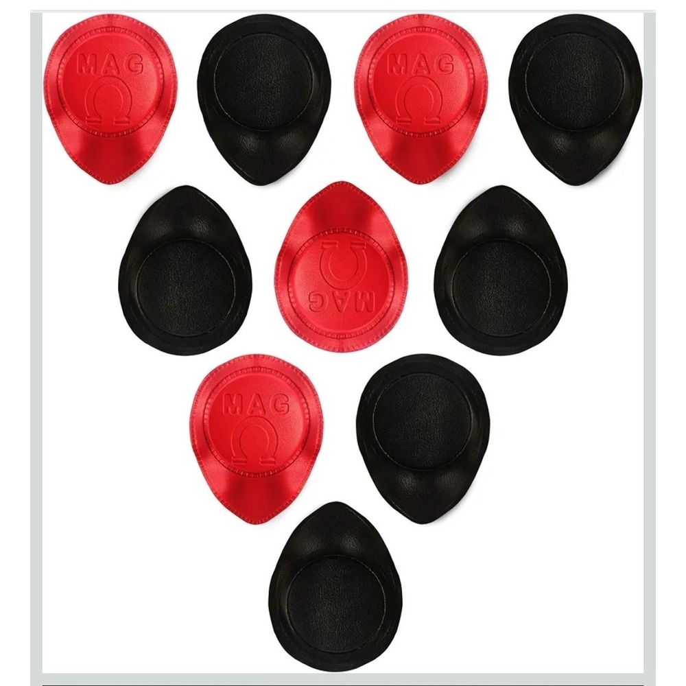 MAG 10 Pack 4000 Gauss Ferrite Biomagnets 54x8mm Round Vinyl Coated Magnets